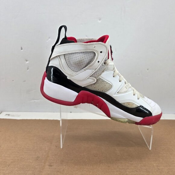 Nike Air Jordan Jumpman Two Trey, Men's Shoes White, Gym Red, Black, Size 10 - Picture 10 of 15
